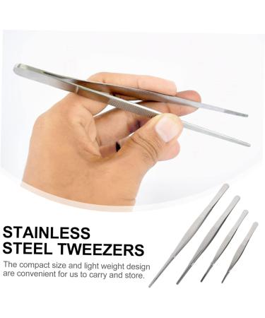 Solustre 4-Piece Dwarf Round Gun Tweezers Set | Precision Eyelash & Hair Removal Tweezers for Extensions | No Steel Design | Ideal for International Shipping - Buy Online on GoSupps.com