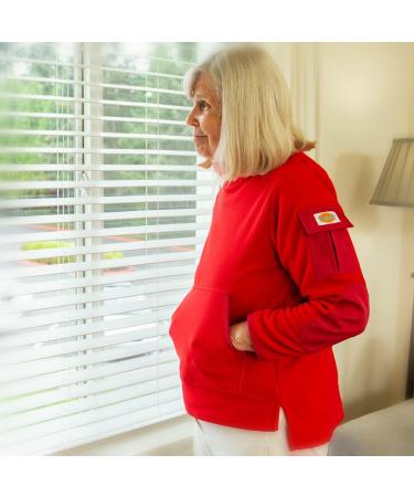 Twiddle AdaptiWrap - Adaptive Long-Sleeved Back Closure Shirt for Alzheimer s & Dementia Patients | XX-Small Cardinal - Shop Internationally - Buy Online on GoSupps.com