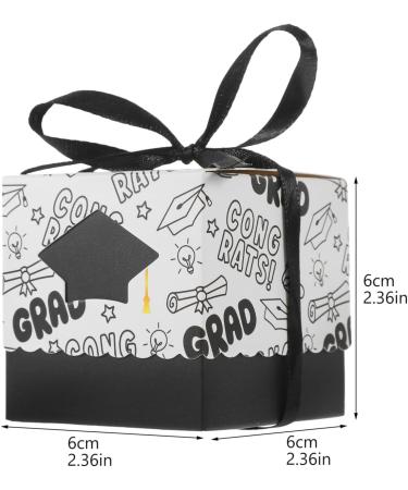 Alipis Graduation Candy Square Box: 10pcs Graduation Candy Box Graduation Party Favors Graduation Gift Box Paper Candy Boxes - Buy Online on GoSupps.com