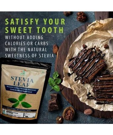 AOZA Leanbeing- Stevia Leaves Dried (200G) 100% Natural Sweetener - Sugarfree | Natural & Zero Calorie Sweetener - Buy Online on GoSupps.com
