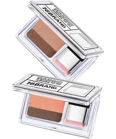 1PC Lazy Eyeshadow Long Lasting Waterproof Eyeshadow Two-tone Glitter Gradient Eye Shadow Palette Easy Quick Makeup Eyeshadow Set With Brush(02#) - Buy Online on GoSupps.com