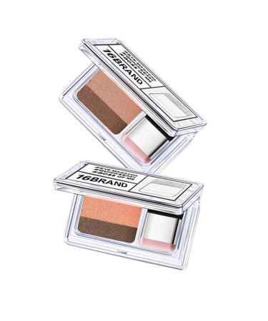Lazy Eyeshadow Two-Tone Glitter Palette | Waterproof & Long Lasting | Easy Makeup Set with Brush - Buy Online on GoSupps.com