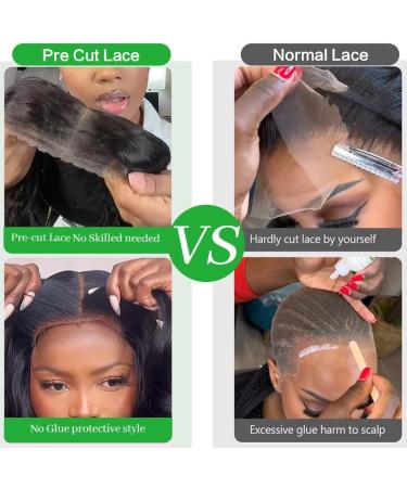 20 Inch HD Body Wave Lace Front Human Hair Wig for Black Women - Pre Plucked Glueless Frontal Wig - Buy Online on GoSupps.com
