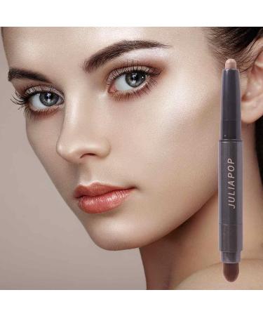 Eye Shadow Stick Glitter Eye Pencil Shimmer Cream Eye Shadow Pencil Eye Crayon Shadow Matte Eyeshadow Stick Eye Brightener Stick Highlighter Makeup Matte Shimmer Eye Brightener Stick 01# Gray Brown - Buy Online on GoSupps.com