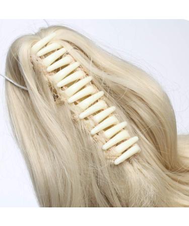 SEGO Ponytail Extension | Voluminous Wavy Hair Piece | Realistic Bleached Blonde Braid - 30cm (110g) - Buy Online on GoSupps.com