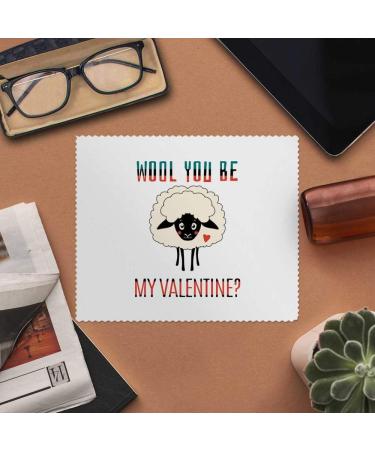 2 x Microfiber Cleaning Cloths - 'Wool You Be My Valentine ' | Perfect Gift for Valentine's Day | Fast International Shipping - Buy Online on GoSupps.com