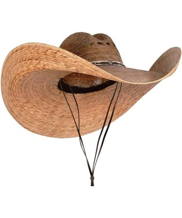 SOLID WING Oversized Western Cowboy Straw Hat - Natural - Buy Online on GoSupps.com