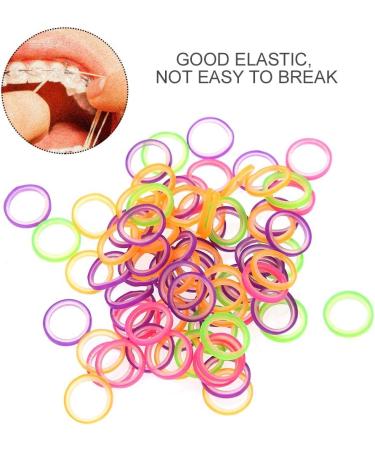 Professional Dental Elastic Rubber Bands - 100 Pack Orthodontic Accessories for Teeth Alignment | Colorful Dental Tools (1/4 / 6.35mm) - Buy Online on GoSupps.com