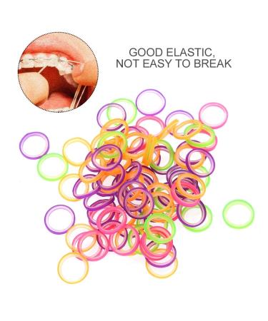 100 Pcs Elastic Rubber Bands for Teeth | Professional Orthodontic Tool - 3.5oz - Ideal for Braces - Buy Online on GoSupps.com
