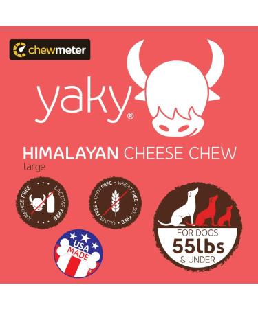 Himalayan Pet Supply Yaky Cheese Chew - Large 3.3 oz (93g) - All Natural Dog Treat - Buy Online on GoSupps.com