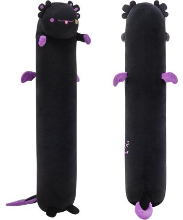 Mewaii 44in Black Axolotl Plush Pillow - Soft & Squishy Stuffed Animal Toy for Kids - Buy Online on GoSupps.com