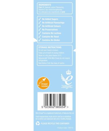 Natures Aid DHA Omega-3 Mini Drops for Infants & Children - Sugar Free 50ml - Buy Online on GoSupps.com