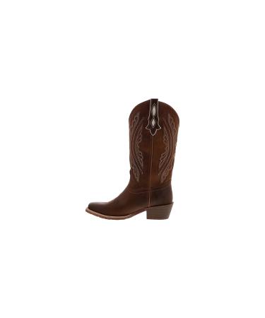 Justin Ladies Rein Square Toe Boots 7.5 Tan