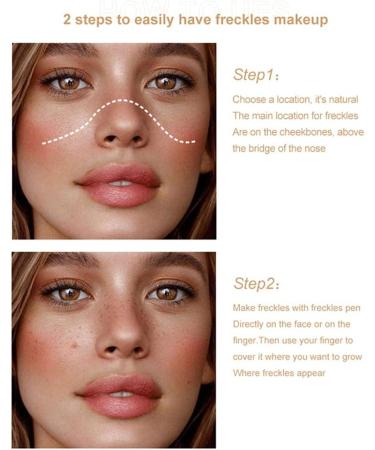 Buy Gocohhi Freckles Pen - Natural Lifelike Fake Freckles Makeup Tool Waterproof & Durable (Dark Brown) - Fast International Shipping - Buy Online on GoSupps.com