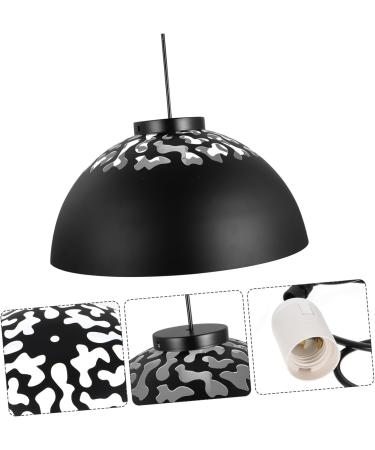 Angoily 1pc Unique Iron Ceiling Room Craft Retro Vintage Lamp Style Creative Light Pendant Indoor Black 35x20cm - Buy Online on GoSupps.com