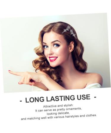 Beaupretty snowflake hairpin christmas hair clips bling side bangs christmas hair accessories Glitter Bobby girls Hair Clips rhinestone hair accessories Fashion Hair Barrettes alloy Miss fine - Buy Online on GoSupps.com