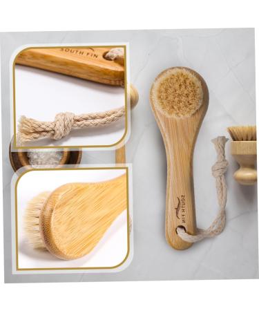 Housoutil Horse Hair Face Brush - Gentle Exfoliating Pore Cleaner & Facial Cleansing Brush for Dead Skin Removal - Buy Online on GoSupps.com
