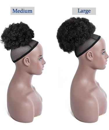YAMEL Darkest Brown Afro Puff Drawstring Ponytail Extension - Medium Bun Updo Hair Piece for Black Women (Pack of 1) - Buy Online on GoSupps.com