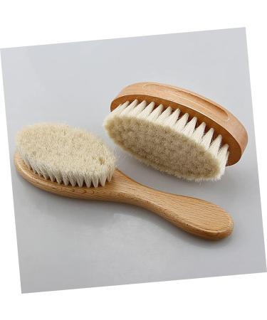 Healvian Baby Bath Cleaning Brush Set - Newborn Hair Brush, Shower Massage Comb Kit - White 11x6cm - Buy Online on GoSupps.com