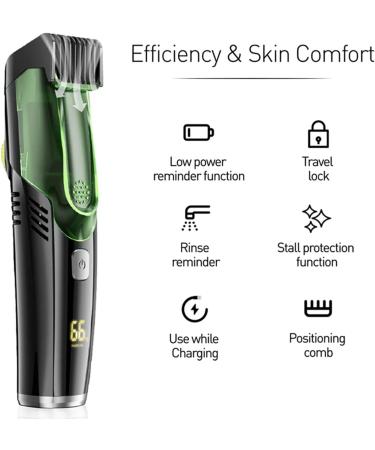 Zqkimzi Beard Trimmer IPX6 Waterproof Beard Clipper Rechargeable Beard Shaver Beard Trimmer with 2 Combs Mustache Trimmer Rechargeable Beard Shaver for Mustache Sideburns Facial Hair - Buy Online on GoSupps.com