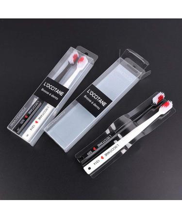 PiniceCore Heart Shaped Couple Toothbrushes - Eco-Friendly Nano Dental Care Brushes (Black/White) - Buy Online on GoSupps.com