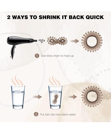 12 Pcs Spiral Hair Ties MultiColor Hair Bands No Crease Phone Cord Hair Ties No Damage Waterproof Plastic Spiral Ponytail Holder Hair Bands for Women Girls Hair Bobbles Accessories (12 Count) - Buy Online on GoSupps.com