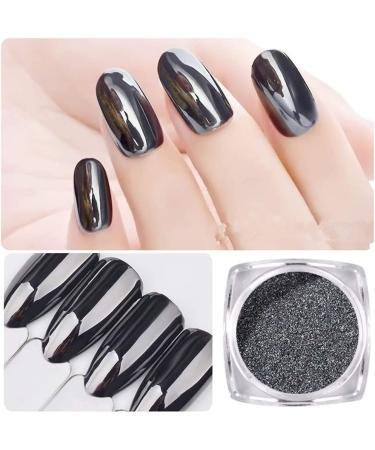 ANKROYU 1g/bottle Nail Mirror Powder Nail Glitter Nail Mirror Shining Powder Chrome Nail Powder Pigment Glitters Dust Nail Manicure DIY Nail Art Decoration - Buy Online on GoSupps.com