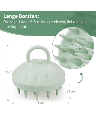 Scalp Massage Brush Set 100% Silicone Hair Washing & Growth Brush for Head Massage | 2 PCS Shampoo Massager for Wet & Dry Use - Buy Online on GoSupps.com