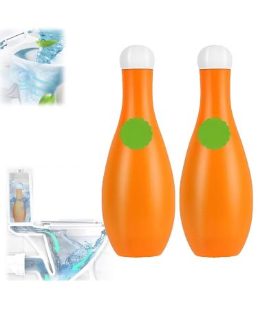 Bowling Blue Bubble Toilet Bowl Cleaner Automatic Long-Lasting Toilet Bowl Cleaner in Bottle Toilet Cistern Cleaner Bathroom Cleaner Deodorizing & Descaling (2 Pcs)