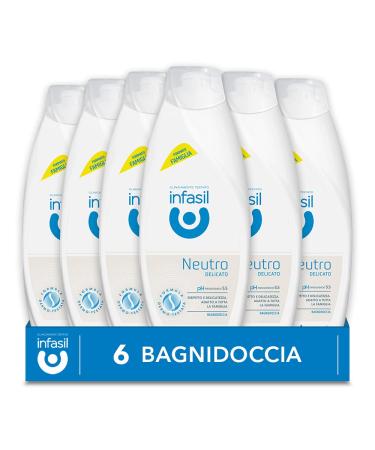 Infasil Infasil Gentle Neutral Shower Gel for the whole family clinically tested and gentle on the skin 6 x 500ml shower gels