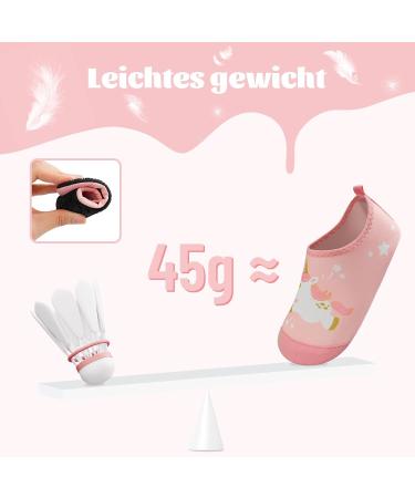 Shop Kyopp Kids Aqua Shoes - Non-Slip Unicorn Pink Surf & Beach Water Shoes for Boys & Girls | EU Sizes 20/21 | Perfect for Swimming & Play - Buy Online on GoSupps.com