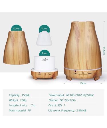 Buy Aroma Diffuser & Humidifier 200ml - Ultrasonic Fragrance Lamp with 7 LED Colors - Ideal for Aromatherapy & Home Spa - International Shipping Available - Buy Online on GoSupps.com