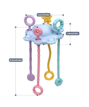 Shop Interactive Spinner Sensor Toys for Toddlers | Travel Pull String Activity for Babies | Child-Friendly Developmental Toys in Blue - Buy Online on GoSupps.com