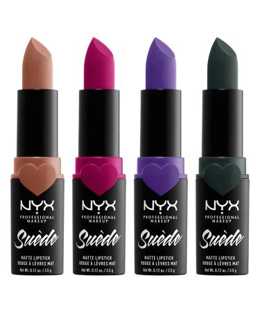 NYX Suede Matte Lipstick - Free Spirit (Medium Nude with Pink) | Vegan Formula - Buy Online on GoSupps.com