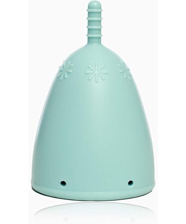 Femacup Menstrual Cup Size M | 100% German Made | BPA-Free Medical Silicone | Odorless | Turquoise | Eco-Friendly Alternative to Tampons - Buy Online on GoSupps.com