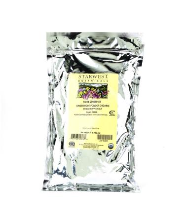 Starwest Botanicals Ginger Root Powder Organic 1 lb (453.6 g)