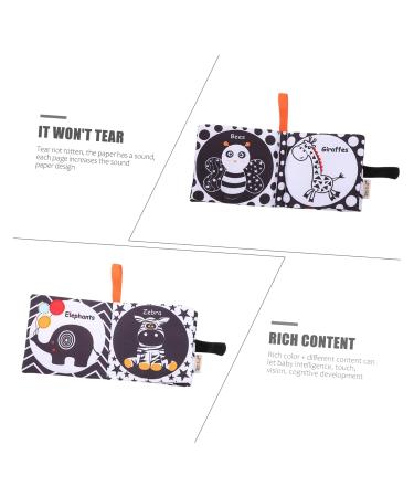 Abaodam 3st Fabric Book - Educational PlayOsmo Learning Toy for Toddlers | White Baby Books & Stuffed Toys for Children - Buy Online on GoSupps.com