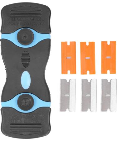 Entatial Razor Suchaber - Ergonomic 2-in-1 Scraper Tool with Protective Covers | Metal & Plastic Blades | Ideal for Cars (Black & Blue) - Buy Online on GoSupps.com