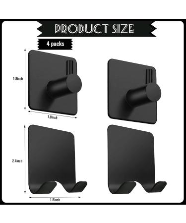 Beekeg Stainless Steel Towel Holder Set - No Drill Including Razor Brackets & Universal Wall Hooks for Bathroom Bedroom Kitchen - Buy Online on GoSupps.com