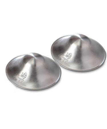 The Original Silver Nursing Cups - Nipple Shields for Nursing Newborn - Newborn Essentials Must Haves - Soothe and Protect Your Nursing Nipples-999k Regular Size