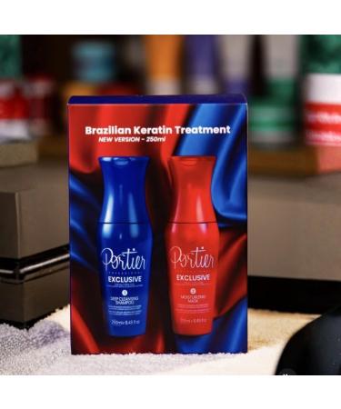  Portier Portier Exclusive Brazilian Progressive Smoothing Kit 2 x 250 ml - Buy Online on GoSupps.com