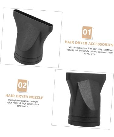 Cabilock 2pcs Hair Blower Nozzle Flat Hair Dryer Replacement Blower Nozzle Tip Hair Drying Nozzle Replacement - Buy Online on GoSupps.com