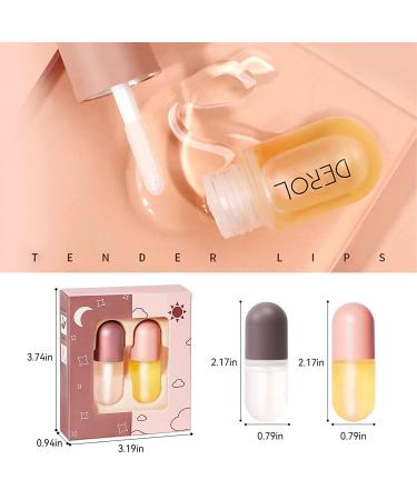 Derol Lip Plumper Oil - Natural Lip Care Essence for Plump, Moisturized Lips (Pink) - Buy Online on GoSupps.com
