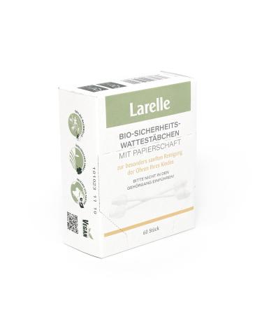Buy Larelle Bio Baby Ear Cleaning Sticks - 60 Gentle Eco-Friendly Cotton Swabs for Safe Ear Care | GOTS Ecocert Approved - Buy Online on GoSupps.com