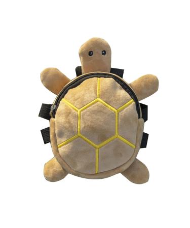 Oyrcvweuy turtle-shaped hundred hundreds for walks outdoors pet crockery bags dog-loostery bag large capacity plush backpack for camping light yellow