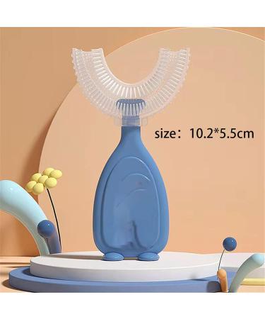 Suicra U-Shaped Silicone Toothbrush - Blue Dental Oral Care Tool for Effective Teeth Cleaning - Buy Online on GoSupps.com