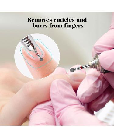 Difenni Cuticle Nail Drill Bits Set - Ball Shape 3/32'' Shank for Acrylic, Manicure, Pedicure - Gel Polishing Tool - Buy Online on GoSupps.com