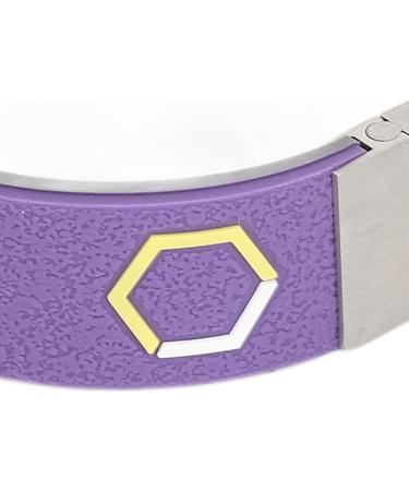 Buy Adjustable Silicone Negative Bracelet - Antistatic Sweatproof & Durable - Purple Stainless Steel Head - Buy Online on GoSupps.com