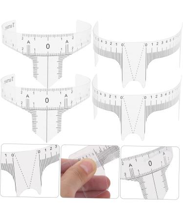 Angoily 10pcs Eyebrow Design Ruler Eyebrow Template Tools Eyebrow Shape Ruler Auxiliary Tool Measuring Ruler - Buy Online on GoSupps.com