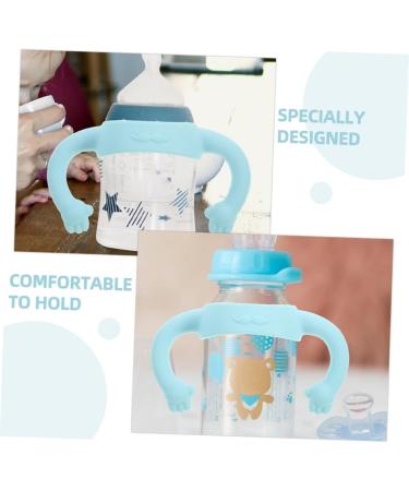 ibasenice 10 Pcs Bottle Handle Handle Bottle Grip Newborn Bottle Grip Silicone Bottle Grip Bottle Accessories Bottle Grip Child Wide Mouth Milk 14.00X5.00X5.00CMx5pcs Sky-bluex5pcs - Buy Online on GoSupps.com